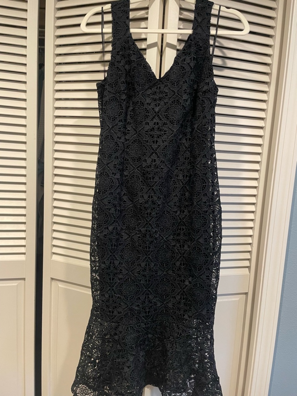 Thalia Sodi Black Lace Midi Dress